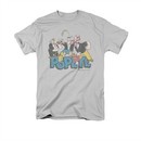 Popeye Shirt The Gang Adult Silver Tee T-Shirt
