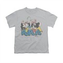 Popeye Shirt The Gang Kids Silver Youth Tee T-Shirt
