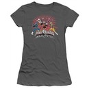 Power Rangers Ninja Steel Juniors Shirt Blast Charcoal T-Shirt