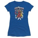 Power Rangers Ninja Steel Juniors Shirt Team Royal Blue T-Shirt