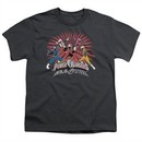 Power Rangers Ninja Steel Kids Shirt Blast Charcoal T-Shirt