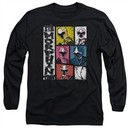 Power Rangers Ninja Steel Long Sleeve Shirt Morphin Time Black Tee T-Shirt