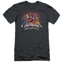 Power Rangers Ninja Steel Slim Fit Shirt Blast Charcoal T-Shirt