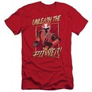 Power Rangers Ninja Steel Slim Fit Shirt Unleash Red T-Shirt