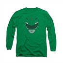 Power Rangers Shirt Green Ranger Long Sleeve Kelly Green Tee T-Shirt