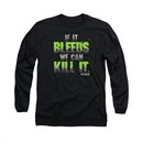 Predator Shirt Kill It Long Sleeve Black Tee T-Shirt