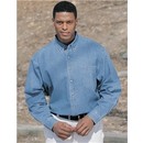 Men's Tall Sizes 100% Heavyweight Cotton Denim Long Sleeve Shirt