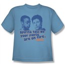 Psych Shirt Kids Pants On Fire Carolina Blue Youth Tee T-Shirt