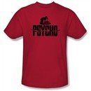 Psycho T-shirt Movie House On The Hill Adult Red Tee Shirt