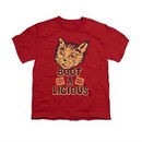 Puss N Boots Shirt Kids Boot A Licious Red T-Shirt