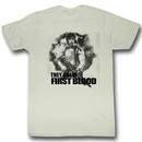 Rambo Shirt First Blood Adult Dirty White Tee T-Shirt