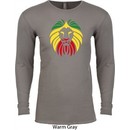 Rasta Lion Head Long Sleeve Thermal Shirt