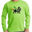 Rasta Lion Kids Shirt Long Sleeve Shirt
