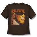 Ray Charles Kids Shirt Singing Distressed Coffee Youth Tee T-Shirt