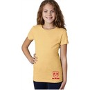 Red Dodge Ram Logo Bottom Print Girls T-shirt