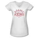 Revenge Of The Nerds Shirt Juniors V Neck Adams Atoms White T-Shirt