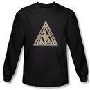 Revenge Of The Nerds Shirt Tri Lambda Logo Long Sleeve Black T-Shirt