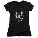 Rocky Horror Picture Show  Juniors V Neck Shirt Oh My Black T-Shirt