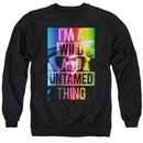 Rocky Horror Picture Show  Sweatshirt Wild Thing 2 Adult Black Sweat Shirt