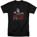 Rocky Horror Picture Show Shirt Creature Of The Night Tall Black T-Shirt