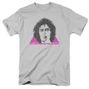 Rocky Horror Picture Show Shirt Frank Face Silver T-Shirt