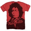 Rocky Horror Picture Show Shirt Sweet Transvestite Heather Red T-Shirt