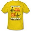 Rocky Kids T-shirt Rematch Rocky VS Apollo Youth Yellow Tee Shirt