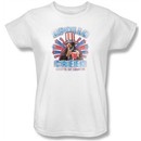 Rocky Ladies T-shirt Apollo Creed Classic White Tee Shirt