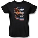 Rocky Ladies T-shirt One And Only Apollo Creed Black Tee Shirt