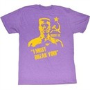 Rocky Shirt I Must Break You Purple Heather T-Shirt