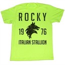 Rocky Shirt Italian Stallion Lime Green T-Shirt