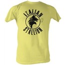 Rocky T-shirt Italian Stallion Adult Yellow Tee Shirt