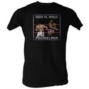 Rocky T-shirt Super Fight Rocky vs Apollo Adult Black Tee Shirt