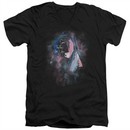 Roger Waters Slim Fit V-Neck Shirt The Wall Face Paint Black T-Shirt