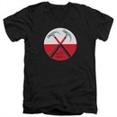 Roger Waters Slim Fit V-Neck Shirt The Wall Hammers Black T-Shirt