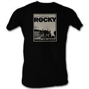 Rocky T-Shirt Million To One Stallone Adult Black Tee Shirt