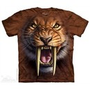 Sabertooth Tiger T-shirt Tie Dye Adult Tee