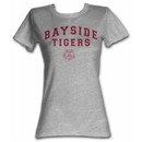 Saved By The Bell Juniors Shirt Bayside Arch Grey Tee T-Shirt