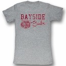 Saved By The Bell Juniors Shirt Bayside Baby Heather Grey Tee T-Shirt
