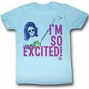 Saved By The Bell Shirt Im So Exited Adult Sky Blue Tee T-Shirt