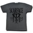 Scarface Shirt 1983 Charcoal T-Shirt