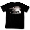 Scarface Shirt Muzzle Flash Black and White Black T-Shirt