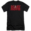 Scary Movie  Slim Fit Shirt Logo Black T-Shirt