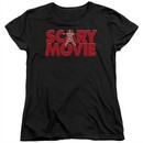 Scary Movie  Womens Shirt Logo Black T-Shirt