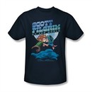 Scott Pilgrim Vs. The World Shirt Lovers Adult Navy Tee T-Shirt