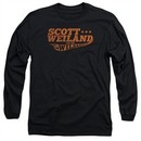Scott Weiland Shirt Logo Long Sleeve Black Tee T-Shirt