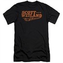 Scott Weiland Shirt Slim Fit Logo Black T-Shirt