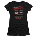 Scream  Juniors Shirt Rules To Surviving A Horror Movie Black T-Shirt
