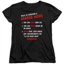 Scream  Womens Shirt Rules To Surviving A Horror Movie Black T-Shirt