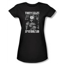 Shaun Of The Dead Juniors T-shirt Still Out There Black Tee Shirt